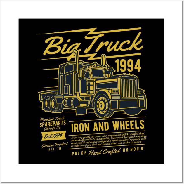 Big Truck TeeShirt Wall Art by HealthPedia